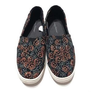 Tommy Bahama Halloween Pumpkin Print Slip On Casual Shoes Womens 7 Black Orange